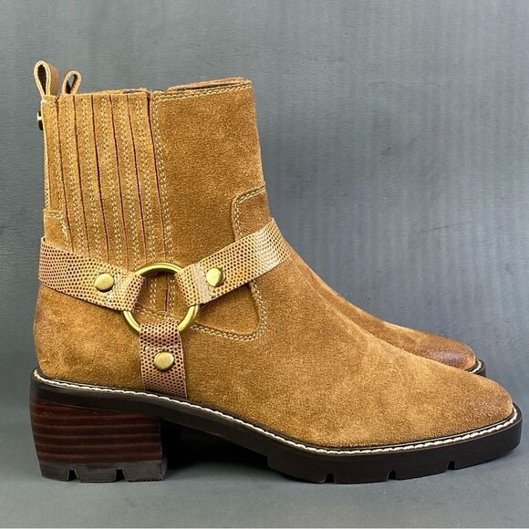 Donald Pliner Women MAI Saddle Bootie shoes size 8 - Picture 1 of 11